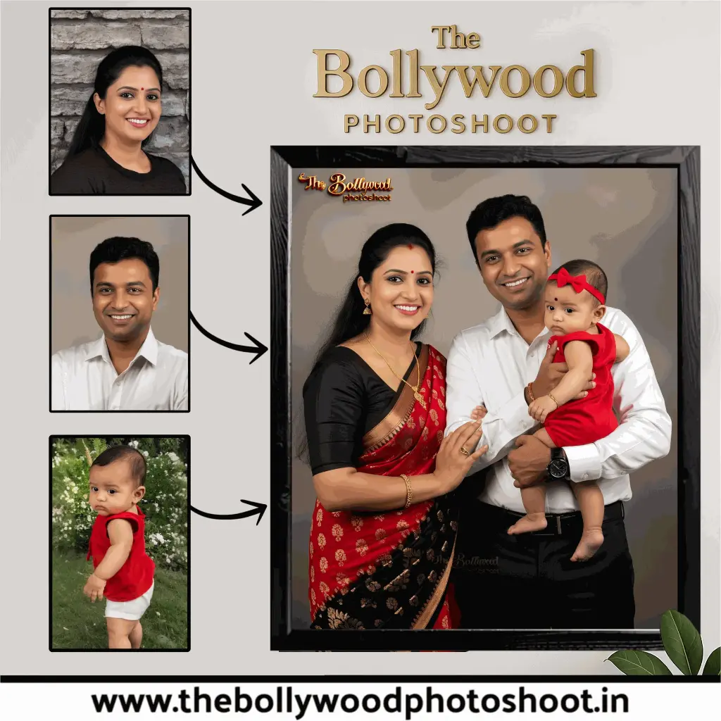 -Family Photoshoot editing / 3 Person in 1 Pic