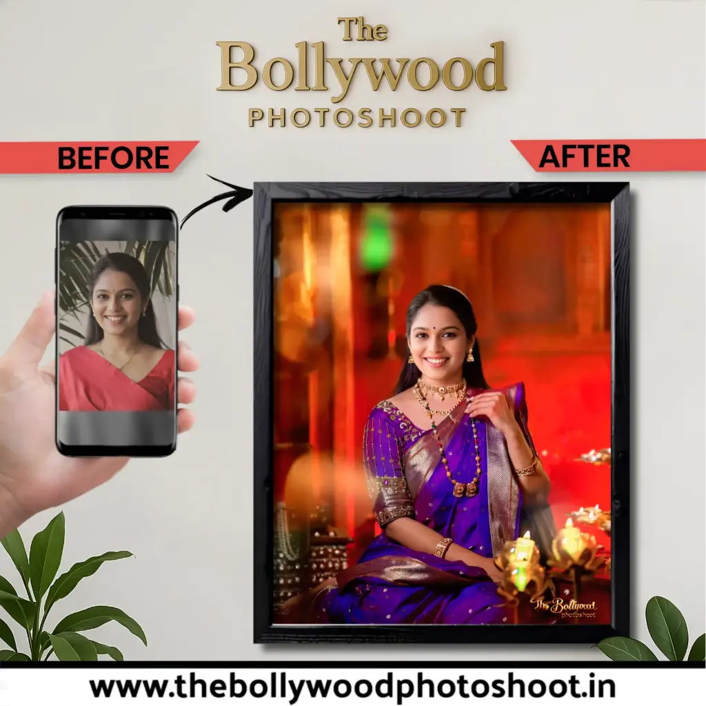 Women Photoshoot Editing- (Festival Background)