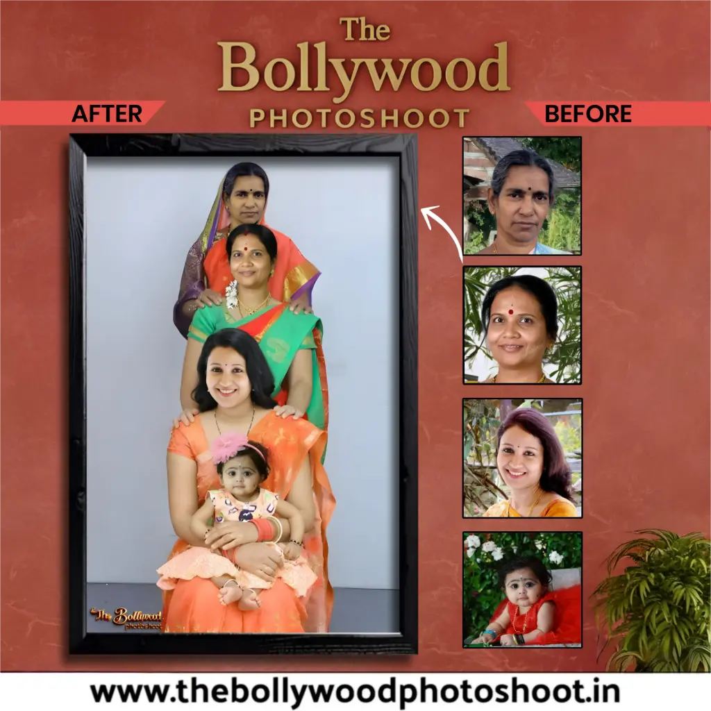 -Generation Photoshoot editing / 4 Person in 1 Pic