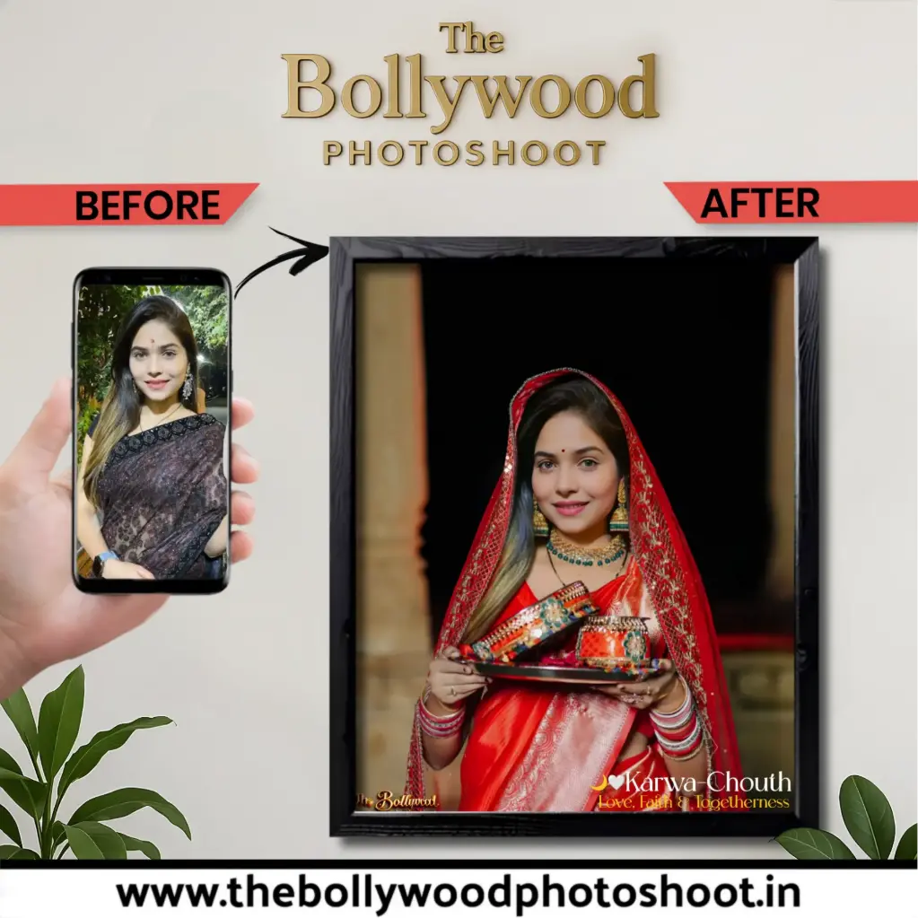 Women Photoshoot Editing- Karwachauth Theme