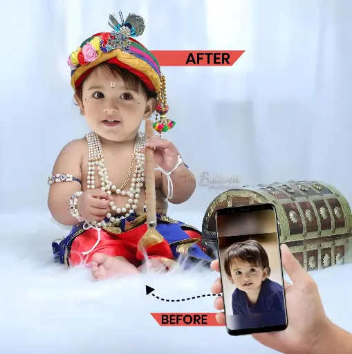 Kid's Pic Editing (Soft copy) -Any Theme